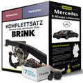 Anhängerkupplung BRINK schwenkbar für MERCEDES E-Klasse Limousine +E-Satz Kit
