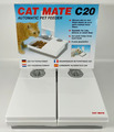 Cat Mate C20 2 Schüssel 48 Stunden automatischer Tierfutterautomat mit Eisbeutel verpackt