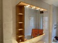 Badezimmer Hänge Spiegelschrank mit Beleuchtung + Wild Birne + Firma Gering +
