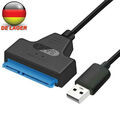 USB 3.0 zu SATA 22 Pin externes Adapter Kabel für 2.5" Festplatte HDD SSD