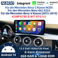 Android Autoradio Für Mercedes C klasse GLC W205 X253 carplay GPS touchscreen 4G