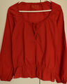 ESPRIT Bluse XS S 34 36 Tunika Top neu w T-Shirt luftig Kleid langärmlig rot