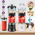 Tragbar Mixer Persönlicher Smoothie Maker 600mL Mini Standmixer Entsafter Mixer