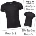 ODLO Sports Underwear Active SUW Top Crew Neck s/s Herren Gr. S 42/44 schwarz