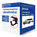 Brink Anhängerkupplung abnehmbar für JEEP Compass Typ MP, MV AHK