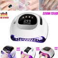 LED UV Nagel Lampe 320W Gel Lichthärtungsgerät Sensor Nageltrockner mit 4 Timer
