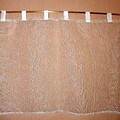 Scheibengardine Kurzgardine Weiß Bistrogardine Gardine Panneau 60x150 BESTICKT