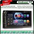 64GB Android 14 Doppel Din GPS Autoradio Navi Für Nissan DSP CarPlay DAB+ BT 5.0