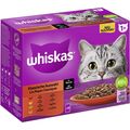 Whiskas │ Portionsbeutel Multipack 1+ Klassische Auswahl in Sauce - 4 x 12 x 85g