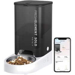 Futterautomat Katze Hund, 3L, automatischer Futterspender, App, Edelstahl
