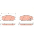TRW GDB3297 Bremsbeläge Satz für Hyundai Santa Fé I H-1 Starex Ssangyong Kyron R