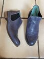Nicola Benson Leder Schuhe Chelsea Blau Gr 39