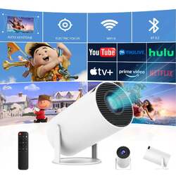 Mini 4k Beamer UHD Heimkino Projektor LCD 5G WiFi Bluetooth Android Taschenkino