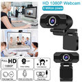 1080P Full HD USB Webcam für PC Desktop & Laptop Webkamera mit Mikrofon
