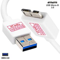 Weiß USB 3.0 Datenkabel Externe Festplatte Toshiba Canvio Connect HDTC715XS3C1