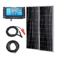 200W Solarpanel 2er-Set 12V Monokristallines Solarmodul 16,66A Solaranlage