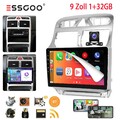 1+32G Für Peugeot 307 2007-2013 9" Autoradio CarPlay Android13 GPS Navi RDS +KAM