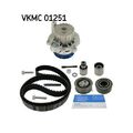 1x Wasserpumpe + Zahnriemensatz SKF VKMC 01251 passend für AUDI FORD SEAT VW