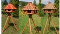 Luxus Vogelhaus XXL oder Standard,wahlweise mit Ständer und Solarbeleuchtung V13