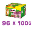 Kitekat Markt-Mix in Gelee - 96 Frischebeutel (4 x 24 x 100 g) Katzen-Nassfutter