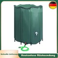 PVC Regenwassertank Faltbar Regentonne Regenwasserfass mit Schlauch 1000L-1500L