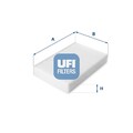 UFI 53.223.00 Innenraumfilter Pollenfilter Filter für Renault Nissan 2010 ->