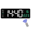 16 Zoll Digitale LED Wanduhr mit Temperatur und Dual Alarm Funktionen
