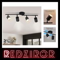 Deckenstrahler 4-flammig modern LED schwarz verstellbar GU10 Küchenlampe