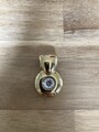 Pierre Lang Anhänger Solitär Gold rund top