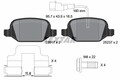 TEXTAR Bremsbelagsatz, Scheibenbremse 2351705 für ALFA ROMEO