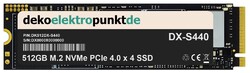 512GB M.2 NVMe Gen4 SSD Festplatte passend für MSI MPG Infinite X2 13FNUG-023DE