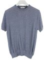 Suitsupply Merino Wool T-Shirt Herren Groß Pullover Mischung Gestrickt Stretch