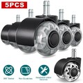BürostuhlRollen Stuhlrollen Hartbodenrollen 11mm x 22mm 5er Set Drehstuhlrolle