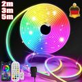 Neon LED Strip Streifen 12V RGB Flex Schlauch Lichtband WIFI APP Control Dimmbar