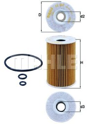 MAHLE Ölfilter Oelfilter Oil Filter OX 388D
