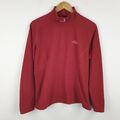 The North Face TKA 100 Fleecejacke Damen XL rot 1/4 Zip Mock Neck