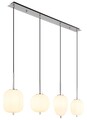 GLOBO Lighting Hängeleuchte OPALE LBH 110x18.50x120 cm silber Hängelampe