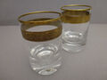 Moser Whisky Gläser mit Goldbanddekor Ätzmarke 2. Wahl 2 Stück