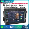2+64G Android14 Für Opel Astra H Corsa C/D Vectra C Zafira Autoradio GPS Navi BT
