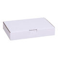 Maxibriefkartons Schachtel Verpackungen Kartons 240x160x45 mm Weiß