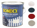 Bondex Holzfarbe für Aussen 2,5L Farbwahl Deckfarbe Wetterschutzfarbe