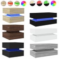 Couchtisch mit LED-Leuchten Sofatisch Wohnzimmertisch Kaffeetisch Beistelltisch