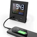 Funkwecker Digital Hama USB-Ladefunktion Speed-Alarm DCF-Funk 186381