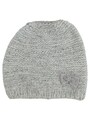 Maximo Mütze Kinder Grau Strickmütze mit Schleife Beanie Mädchen
