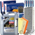 BOSCH FILTERSET+LIQUI 5W30 ÖL passend für FORD B-MAX JK FIESTA VI 60-120 PS