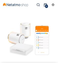 Netatmo Heizkörperthermostat Smart WiFi Starterpaket WIE NEU