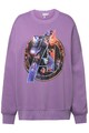 Studio Untold Damen große Größen Sweatshirt Marvel oversized Rundhals Langarm