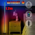 LED STEHLEUCHTE BUNT ECKLEUCHTE STEHLAMPE DIMMBAR LICHTSÄULE LED RGB 120CM DHL