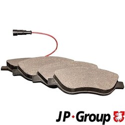 JP GROUP Bremsbelagsatz, Scheibenbremse Vorderachse u.a. für ALFA ROMEO, FIATDie Nr.1* für Autoteile: Top-Preis-Leistungs-Verhältnis