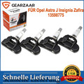 4 x Reifendrucksensor 13598775 Für Opel Astra J Insignia Zafira C RDKS TPMS 433M